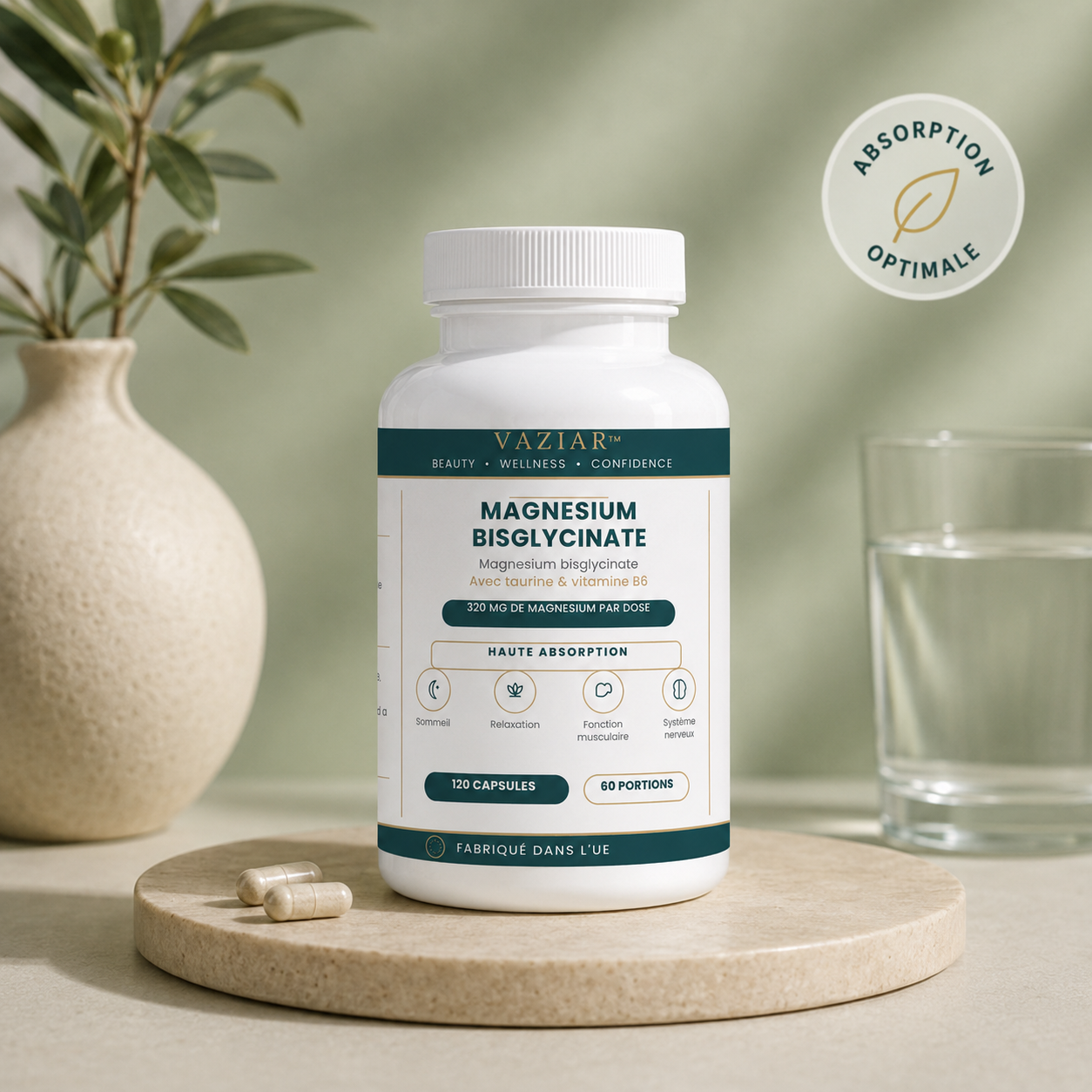 Magnésium Bisglycinate 120 Capsules